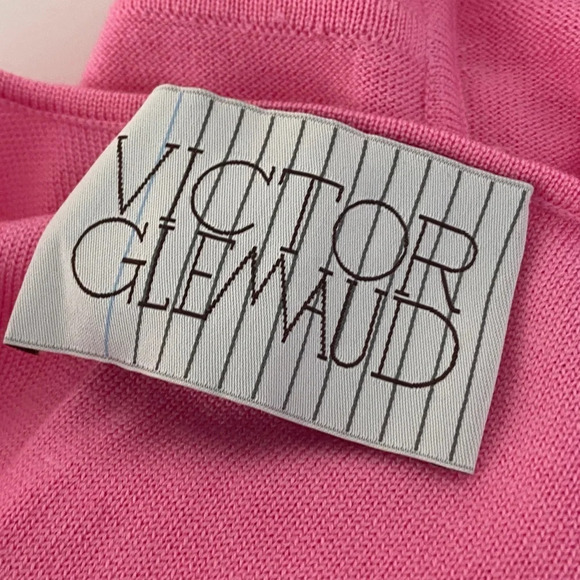 NWT VICTOR GLEMAUD Strappy Mini Slip Knit Dress Pink Size XS - Picture 4 of 7